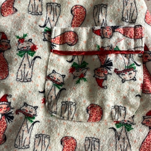 Cute Flannel Cat Pajamas - Picture 2 of 15